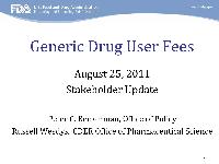 Generic Drug Industry Overview