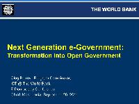 E-government : Innovation and Technology Trends