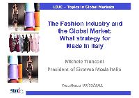 The Italian Textile Sector
