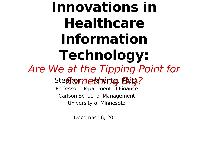 U.S. Health It Industry