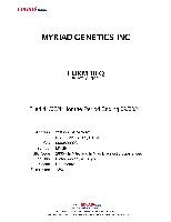 Myriad Genetics Inc. - Annual Report 2011