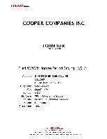 Cooper Companies Inc. - Annual Report 2011