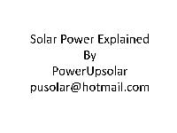 Solar Photovoltaic Sector  in China and The United States