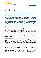 Global Solar Energy Sector Brief