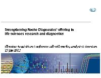 Roche Diagnostics - Forward Looking Presentation for Year 2011