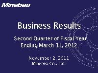 Investor presentation: Ball Bearing in Thailand, China and Cambodia for Year 2011