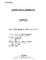 Johnson and Johnson - Company Report for Year 2011