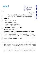 Ansell Ltd. - Investment Analysis, December 2011