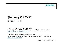 Siemens AG - Annual Report 2011