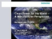 Siemens AG - Forward Looking Presentation for Year 2011