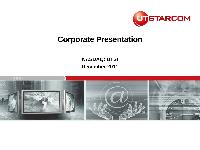 Investor presentation: Television Broadcasting in China for Year 2011