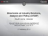 The Canadian Defence Sector