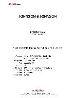 Johnson and Johnson - Annual Report 2011
