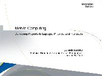 Mobile Telephony and Wireless Technology : Innovation and Technology Trends