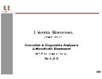 Investor presentation: In Vitro Diagnostic in The United States for Year 2011