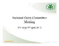 Milk Production and Trade Statistics