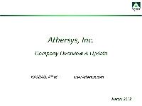 Pharmaceutical Business Overview